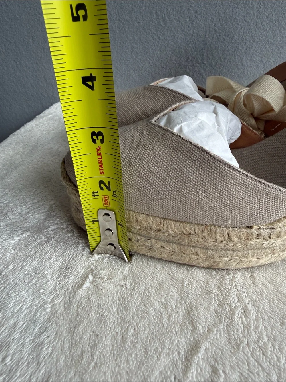 Castaner Espadrille Wedges Sandals s38 Women’s Ivory Lace Up Ankle Ties
